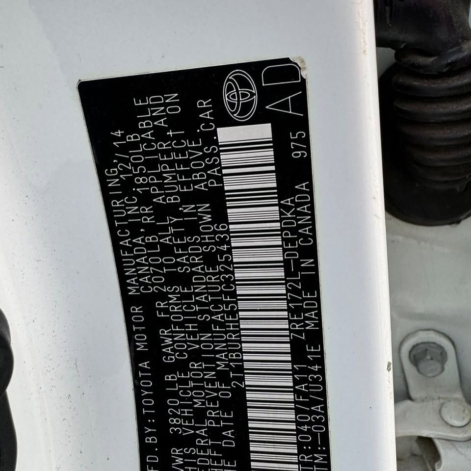 Foreign Used 2015 Toyota Corolla Image