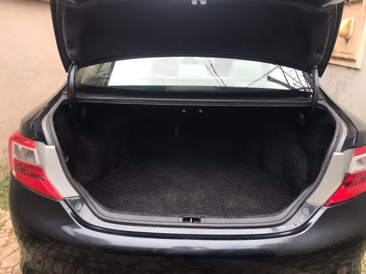 Toyota Car — Rear seats
